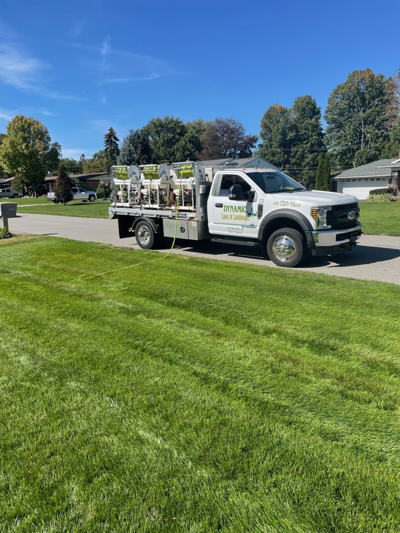 Dynamic Lawn and Landscaping truck